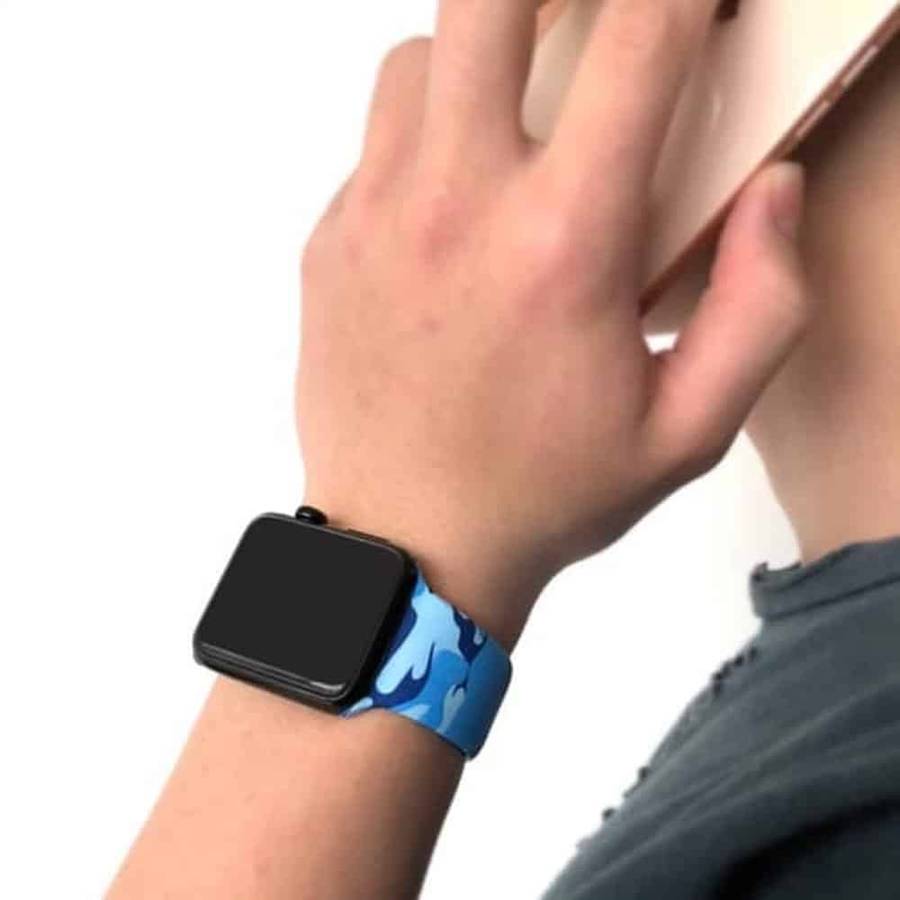 Silicone Strap for 38/40/41mm Apple Watch- Dark Blue- S/M