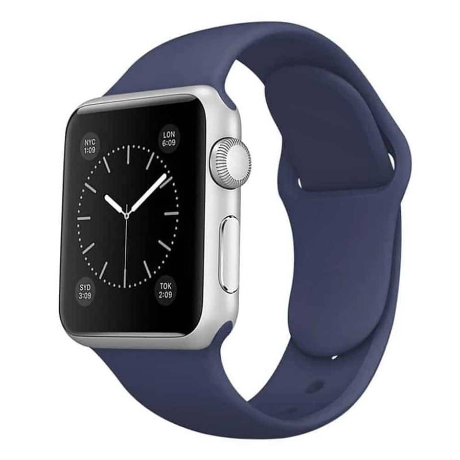 Silicone Strap for 38/40/41mm Apple Watch- Dark Blue- S/M