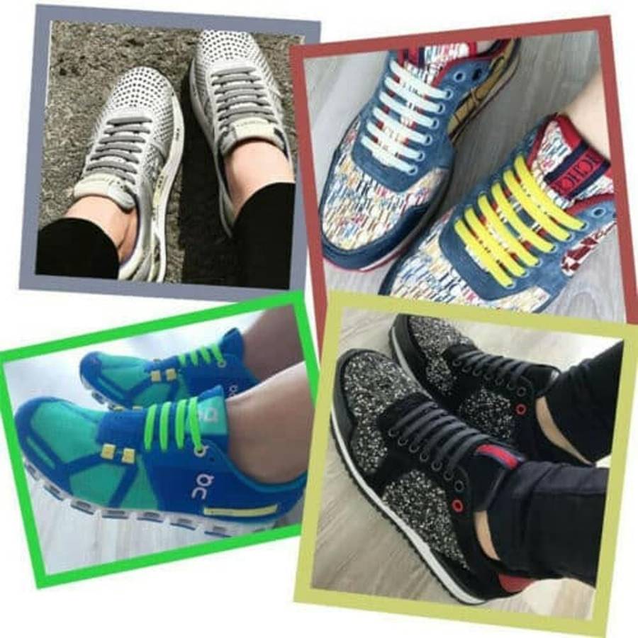 Killer Deals elastic lazy no-tie silicone speed laces - Purple (Adults)(x2 Combo)