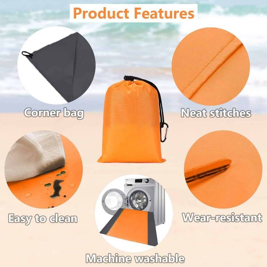 Killer Deals Camping Sand-Free Waterproof Beach Blanket 2m x 2.5m