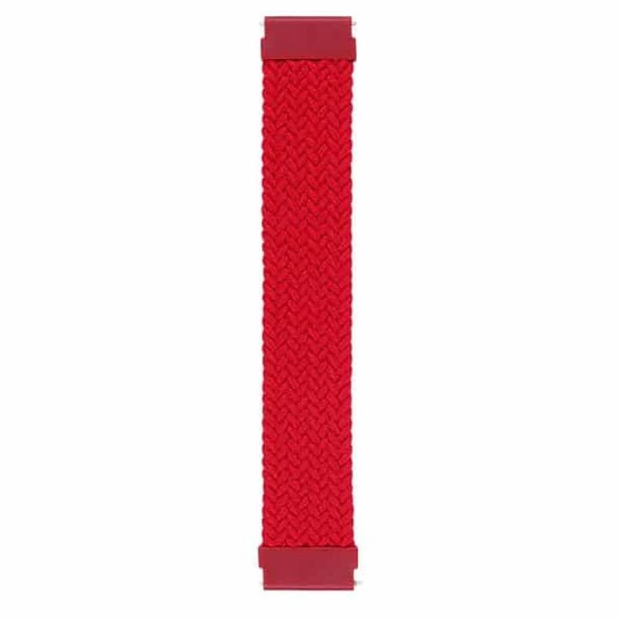 Killer Deals 20mm Braided Solo Loop Band,Size:M(145mm) - Red