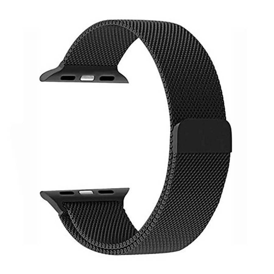 Killer Deals Stainless Steel Milanese Loop Strap for 42/44/45/49mm Apple Watch- Black