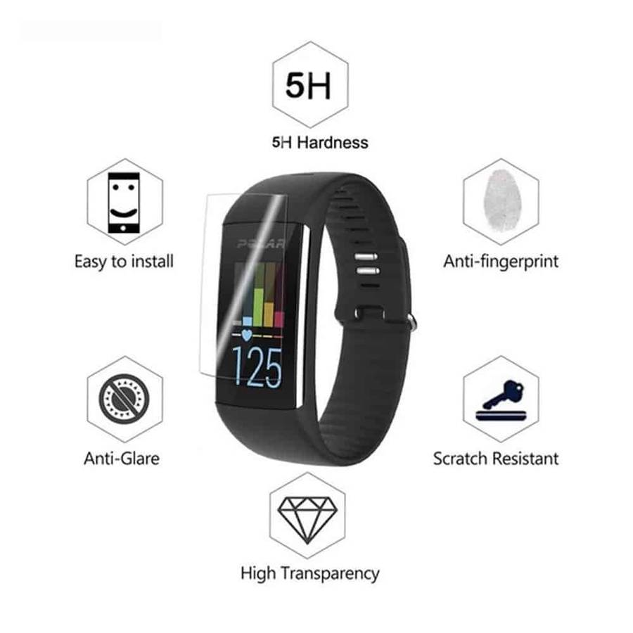 Killer Deals Replacement Soft TPU Screen Protector Film for Polar A360/370 x3 Combo