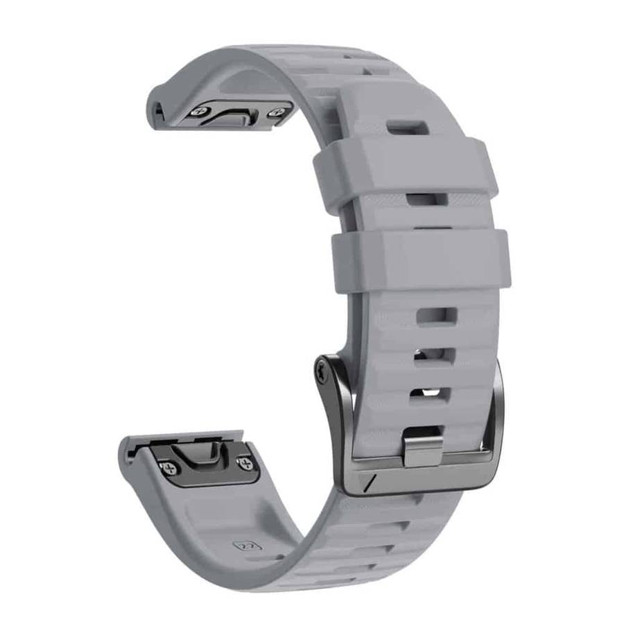 Killer Deals 22mm Silicone Strap for Garmin Fenix 5/ 6 / 7 / Approach S60 - Grey