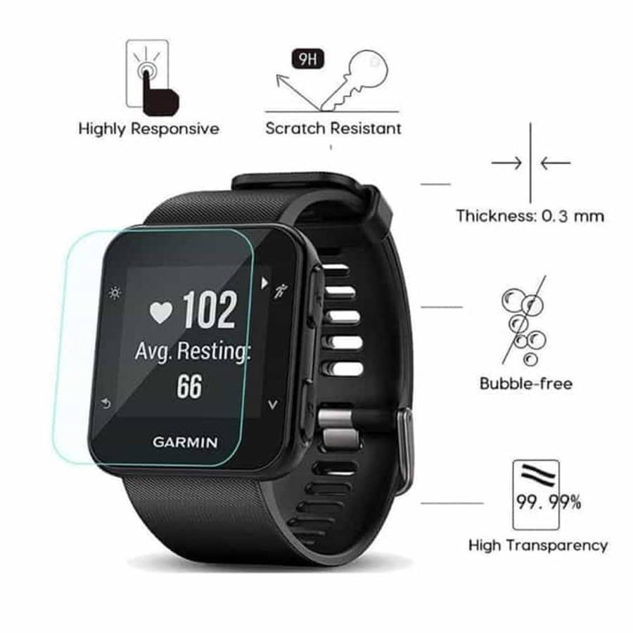 Killer Deals 32mm Tempered Glass Screen Protector for Garmin Forerunner 35 x2 Combo