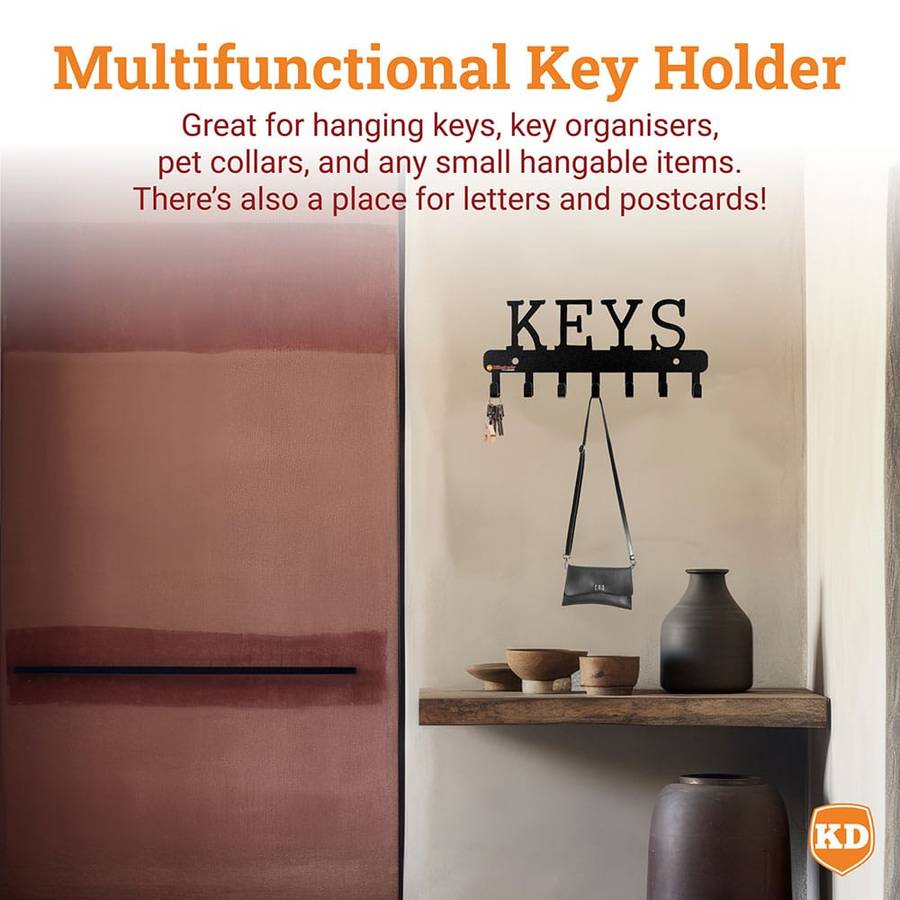 Killer Deals Wall Mounted Bag Hat Key Holder Organizer Hook Hanger Rack