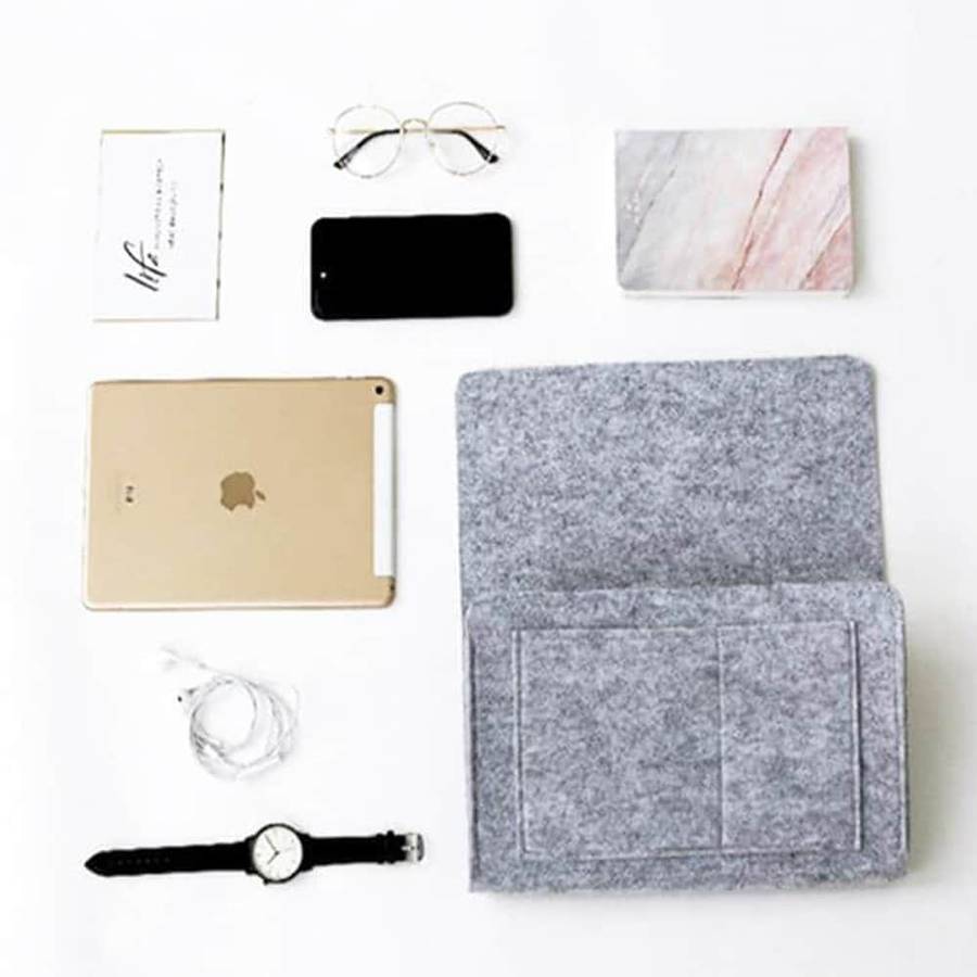 Killer Deals 5 Pocket Phone/ Tablet/ Remote Felt Bedside Storage Organizer