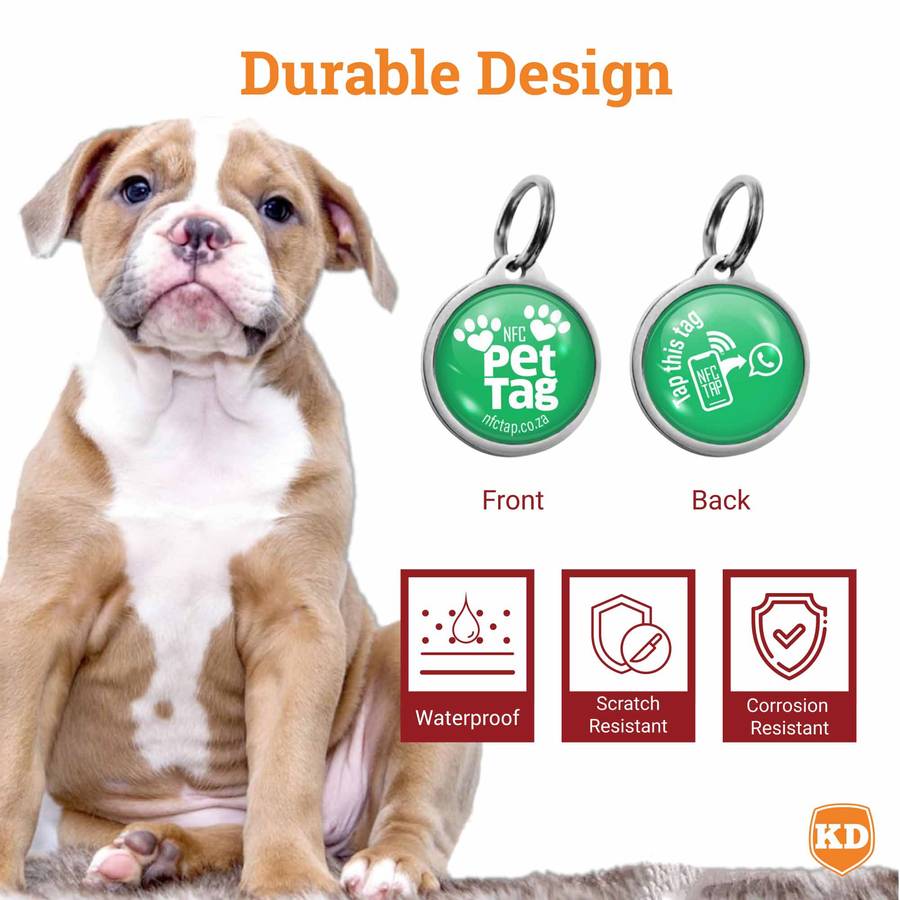 Killer Deals NFC Lost Pet Tag- Tap to WhatsApp