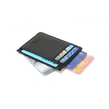 Genuine Leather Slim Card Holder Credit Cards Organizer Small Thin Purse