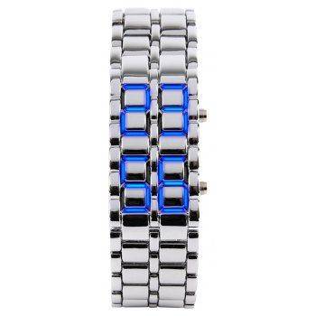 LED Alloy Chain  Men Watch
