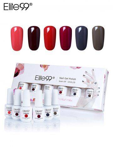 Elite99 6 Colors UV LED Soak off Gel Nail Polish Kit
