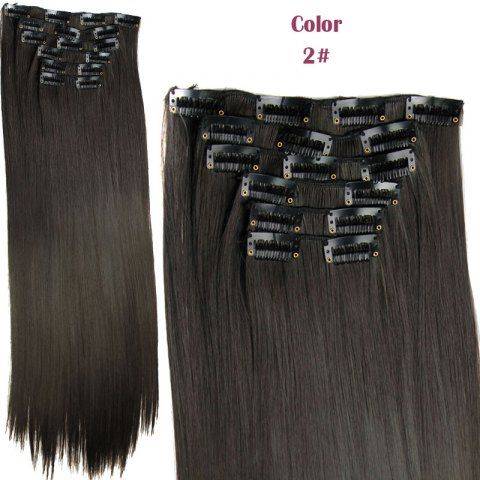 Long Straight Clip In Hair Extension Suit