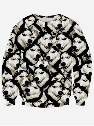Long Sleeve 3D Animal Print Sweatshirt