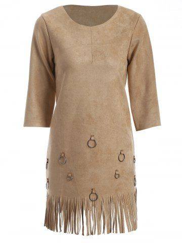 Tassels A Line Dress - Large