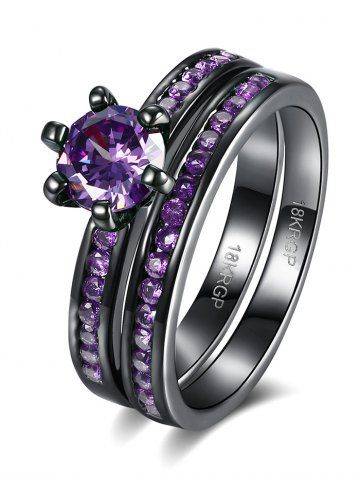 2PCS Rhinestone Rings
