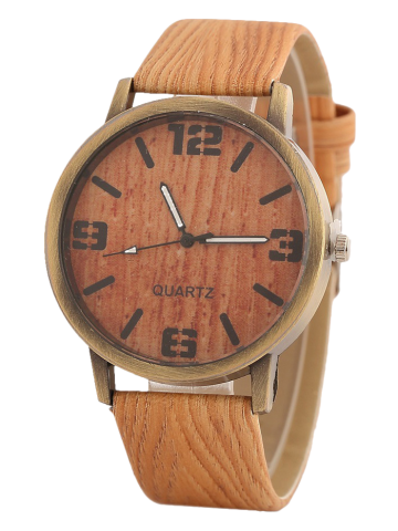 Vintage Wooden Pattern Watch