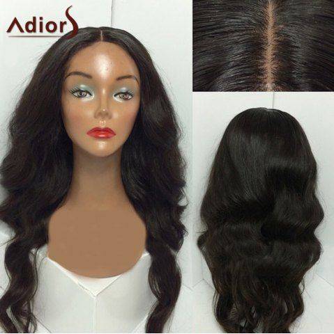 Adiors Middle Parting Shaggy Long Wavy Synthetic Wig - 28 inch