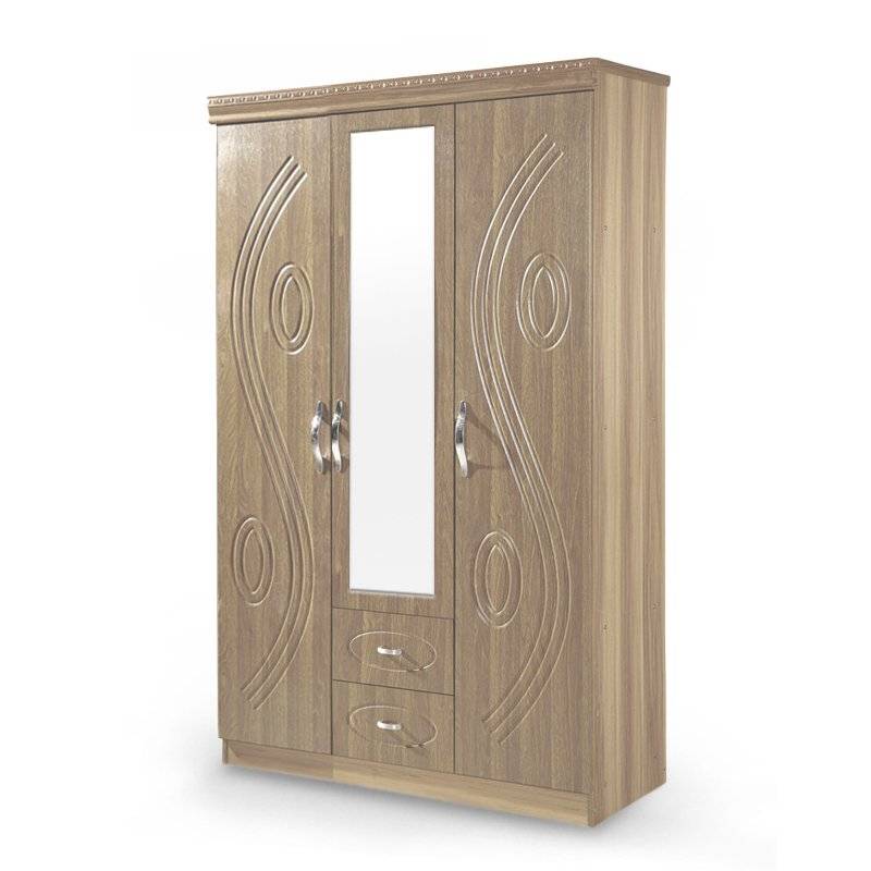 GOF Furniture Holden3 Door Wardrobe - Grey