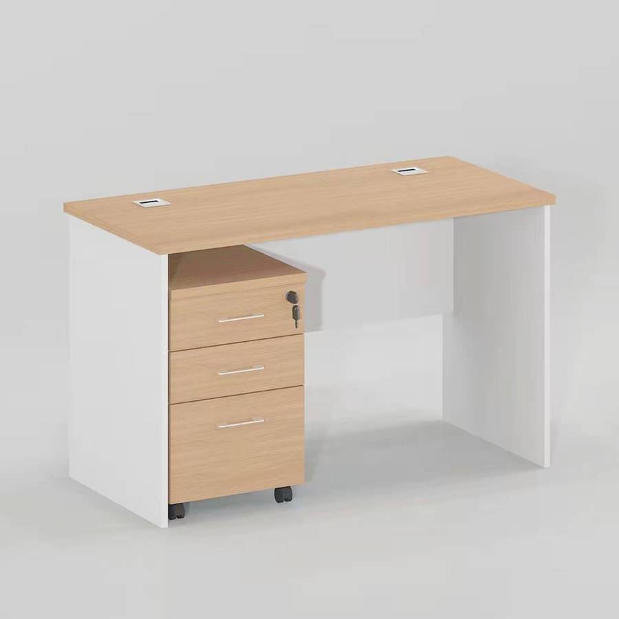 GOF Furniture Nero Office Desk - Oak