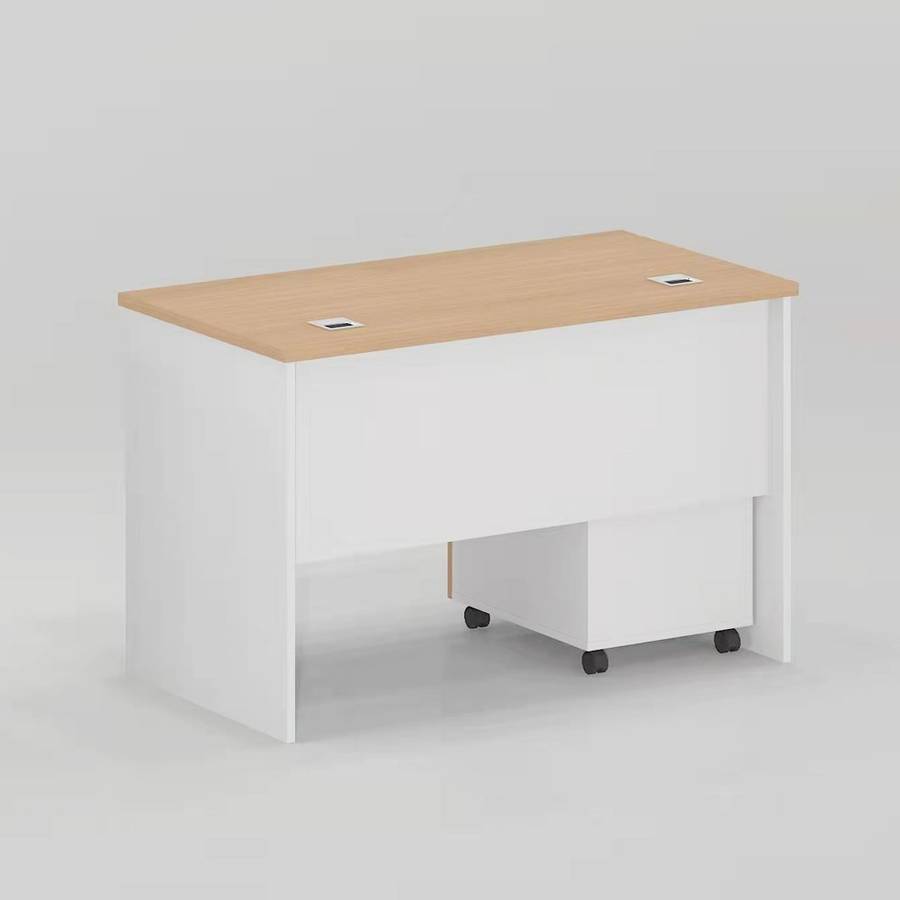 GOF Furniture Nero Office Desk - Oak