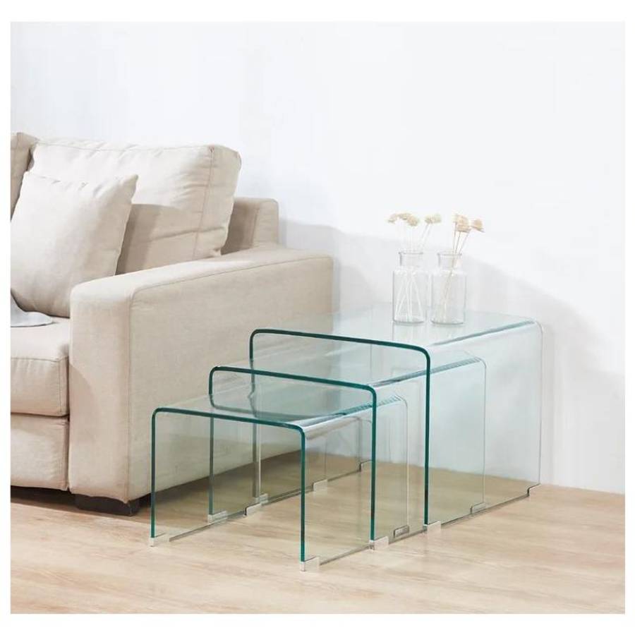 GOF Furniture - Shellmond Accent Tables - Clear