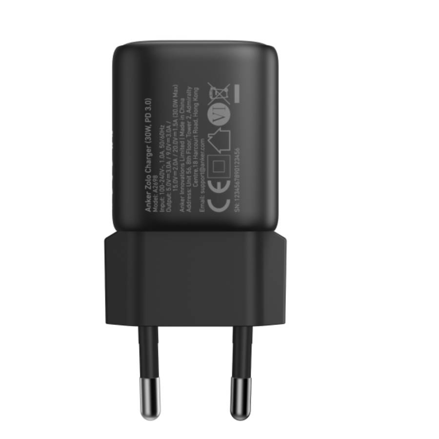 30W Anker PD GaN Wall Charger  1-Port Black