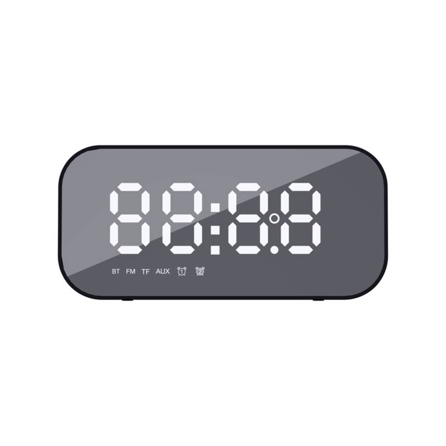 HAVIT Radio Alarm Clock Portable Bluetooth Speaker - Black