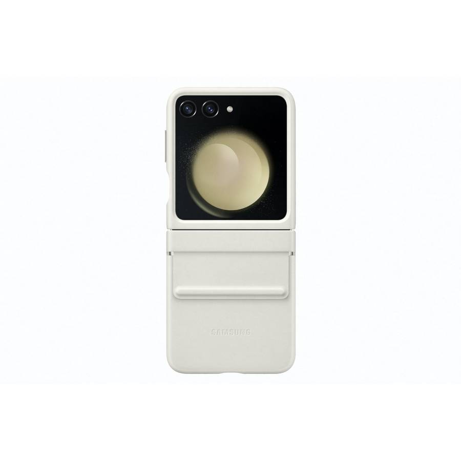 Official Samsung Galaxy Z Flip5 EcoLeather Case  Cream