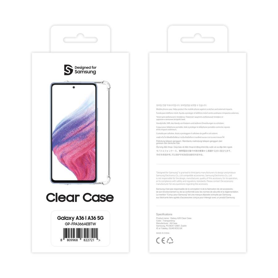 Samsung Galaxy A36 5G Transparent Clear Case
