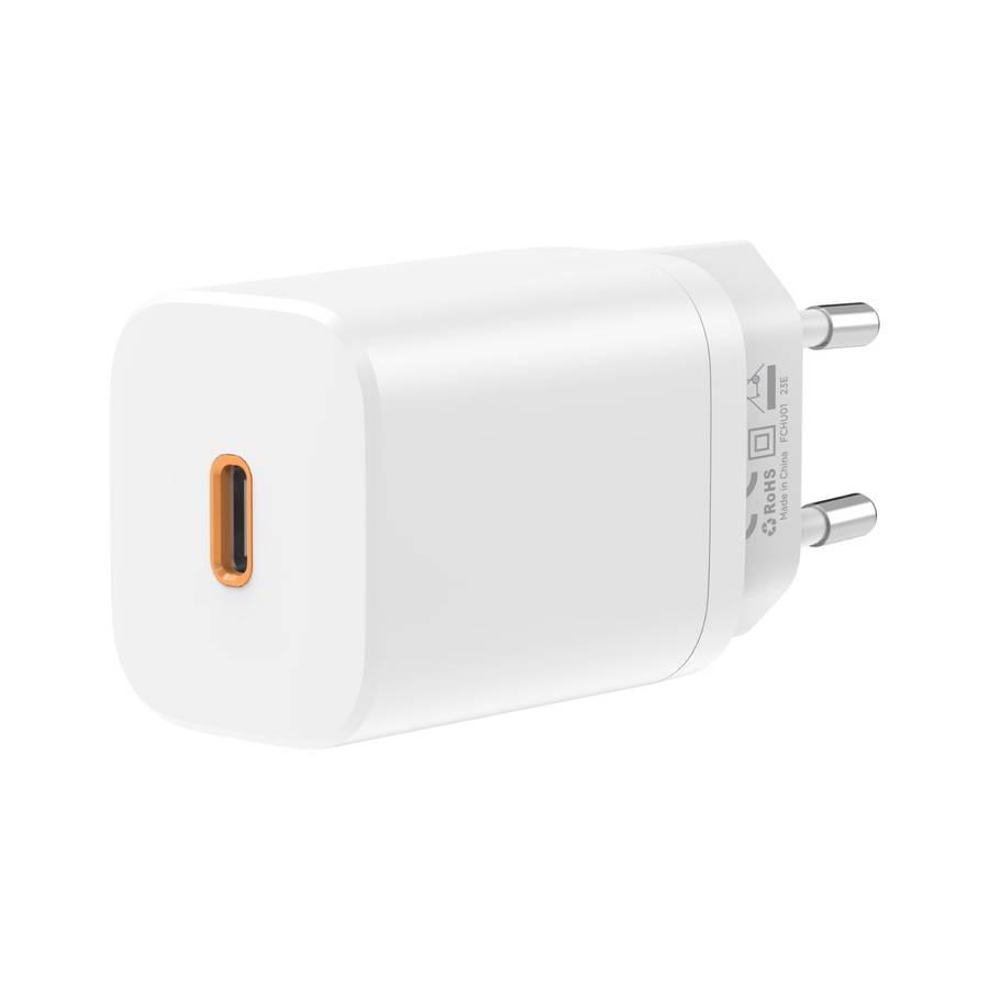 33W Snug PD GaN Wall Charger  1-Port White