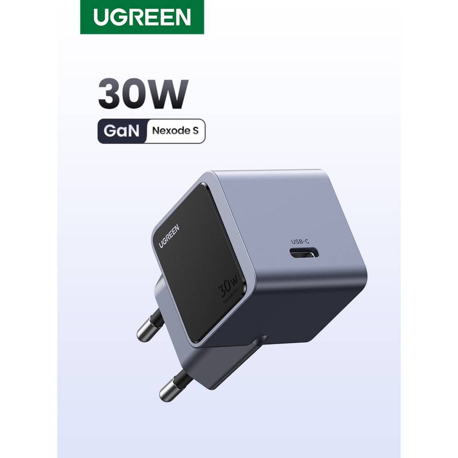 30W UGREEN PD GaN Wall Charger  Nexode 1-Port Grey/Black