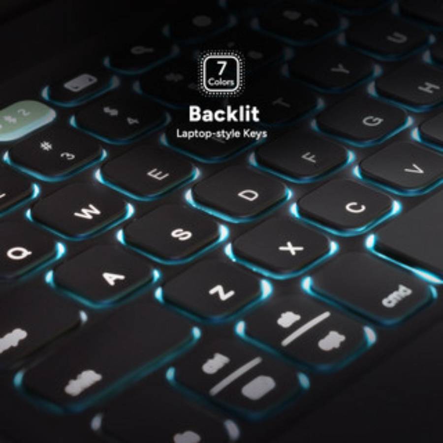 Apple iPad Air 11 (2025/2024) ZAGG Pro Keys 2 Keyboard Case  Black