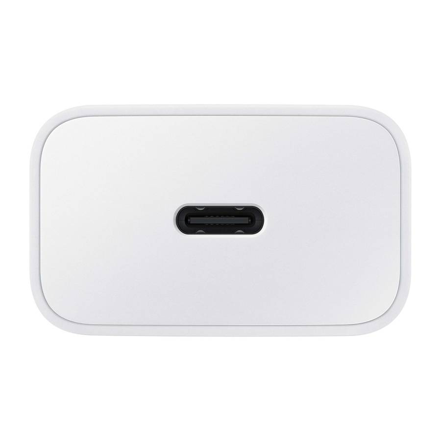 15W Samsung Wall Charger with Type-C Cable  1-Port White