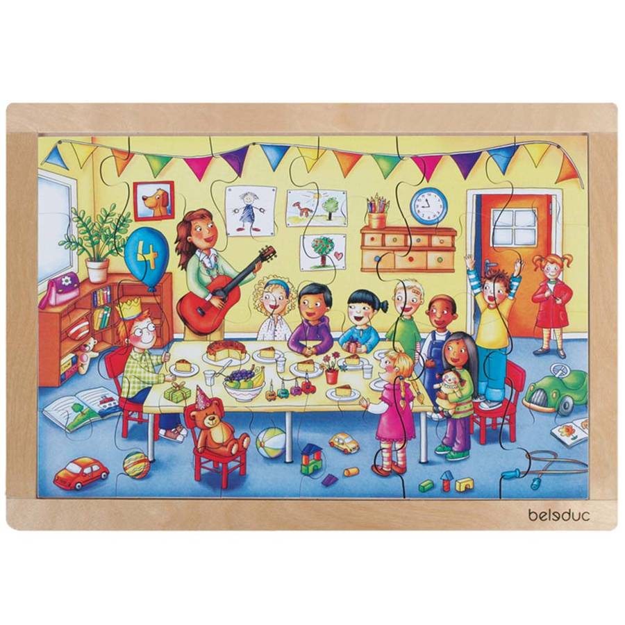 Beleduc - Frame Puzzle - Birthday - 24pcs