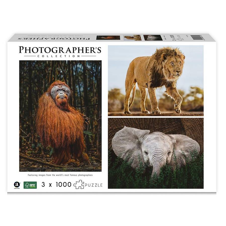 Ambassador - Photographers Collection: 3 x 1000 Piece Puzzle Bundle - Into the Wild