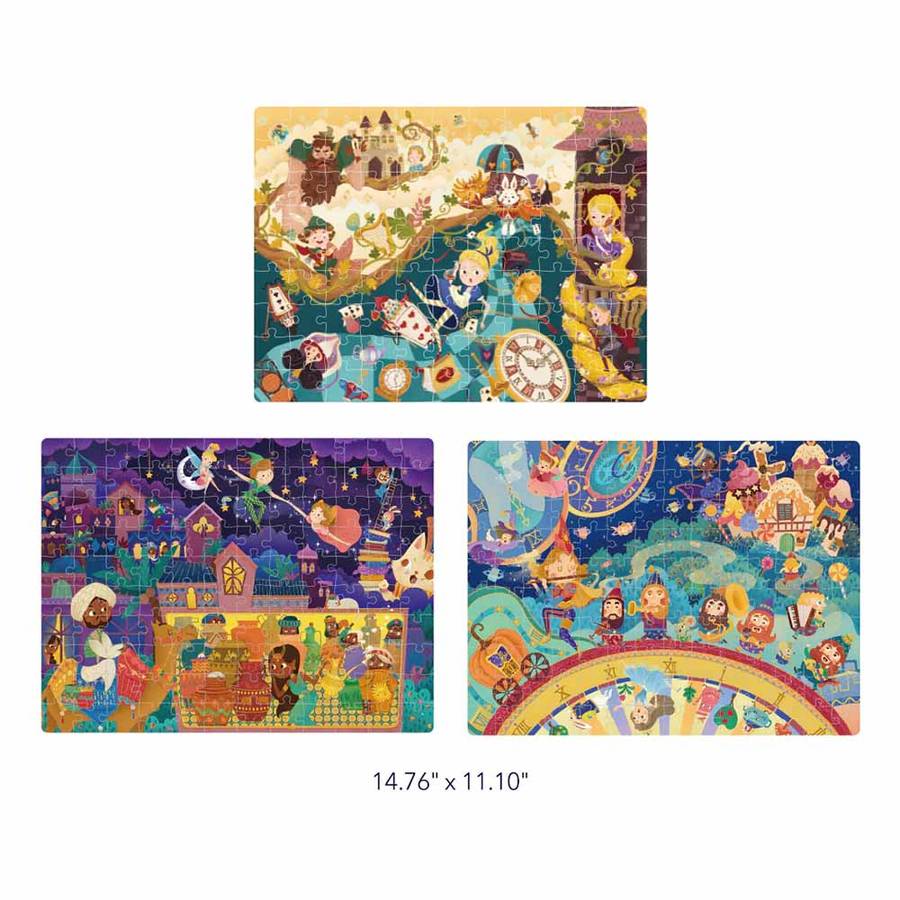 Mideer - Level Up Puzzles - 3-in-1 - Level 5 Fairy Tale World