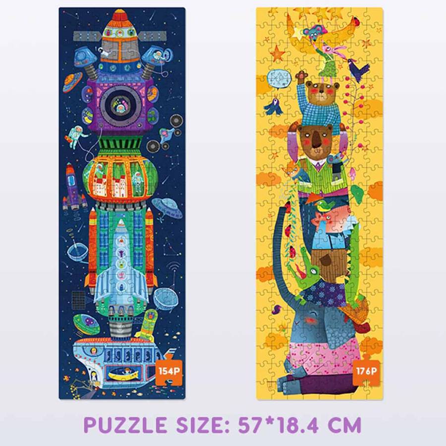 Mideer - Level Up Puzzles - 2-in-1 - Level 6 Imagine The World