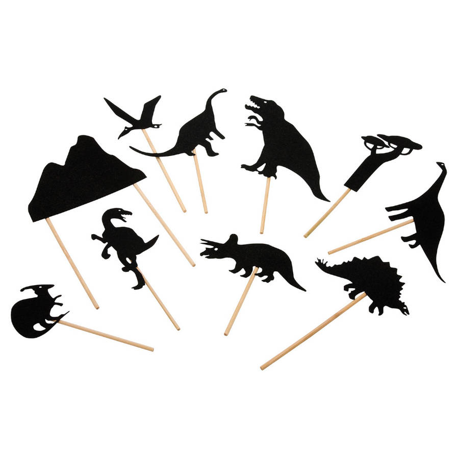 Mideer - Dinosaur Shadow Puppets Set