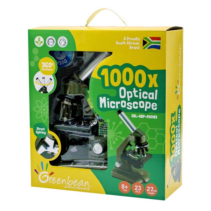 Greenbean - 1000x Optical Microscope with Dual Lights