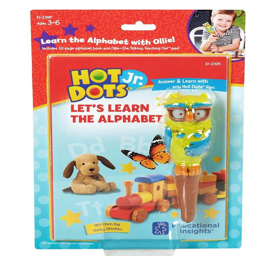 Educational Insights - Hot Dots® Jr. - Let's Learn the Alphabet with Ollie the Talking, Teaching...