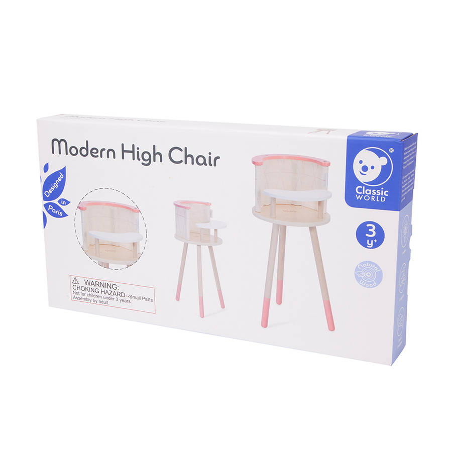 Classic World - Pretend & Play - Modern Doll High Chair