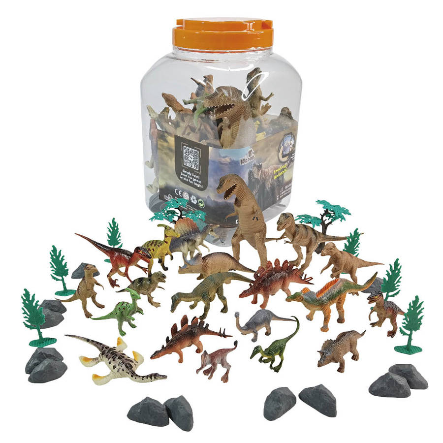 Greenbean - Dinosaur Playset - 40pcs in Bucket