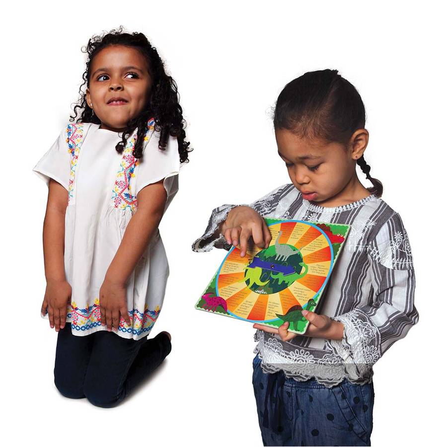 eeBoo - Dinosaur Fun in Action Spinner Game