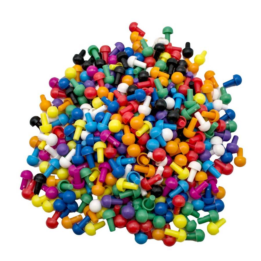 Invicta Education - 1000 Assorted Pegs (100 x 10)