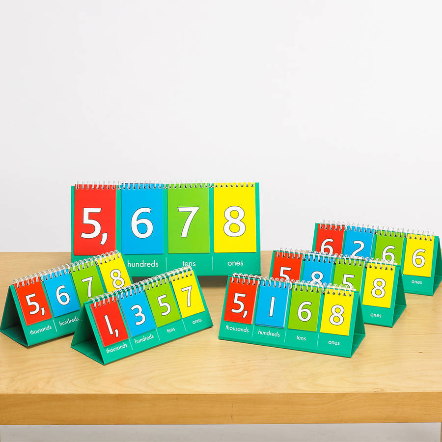 EDX Education - Flip Chart - Place Value Thousands - Student - 10Pc
