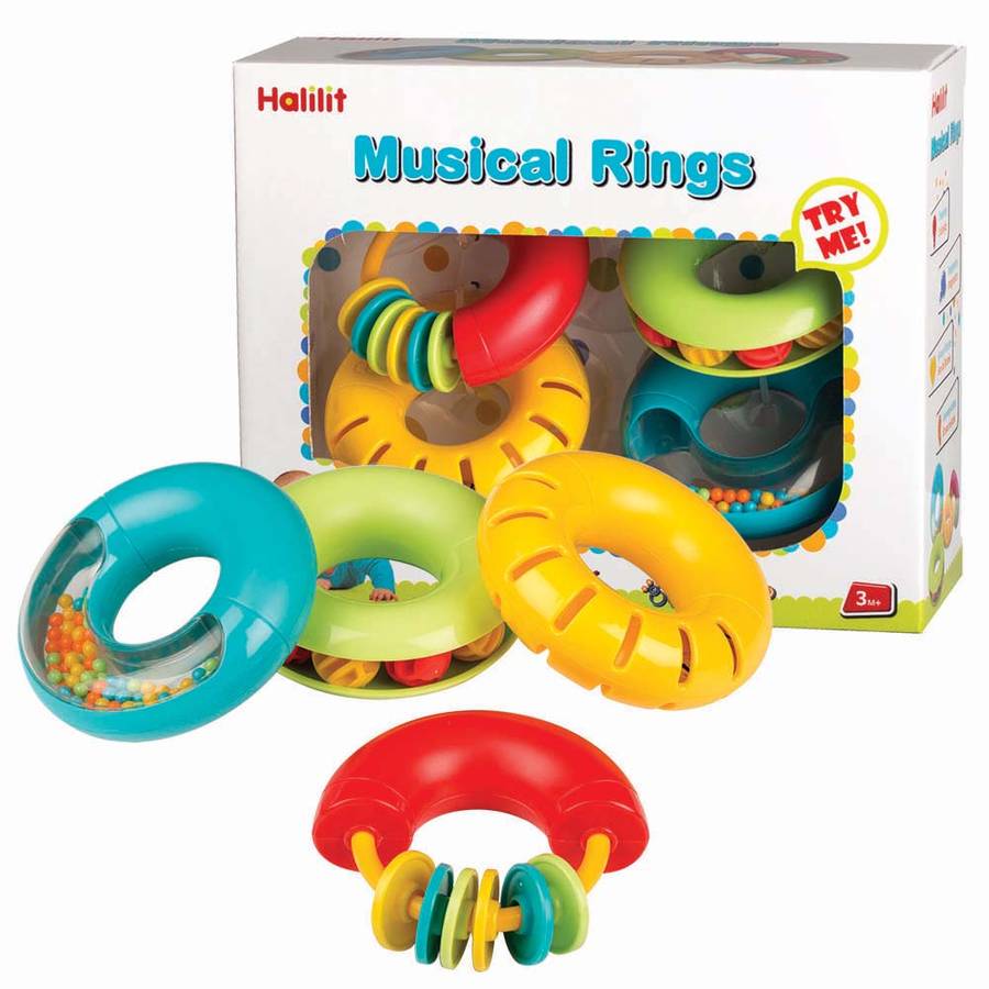 Halilit - Music Instrument for Babies & Toddlers - Musical Rings Gift Set of 4
