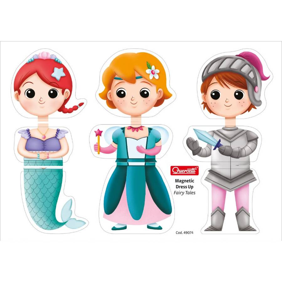 Quercetti - Magnetic Dress Up Activity Set: Fairy Tale