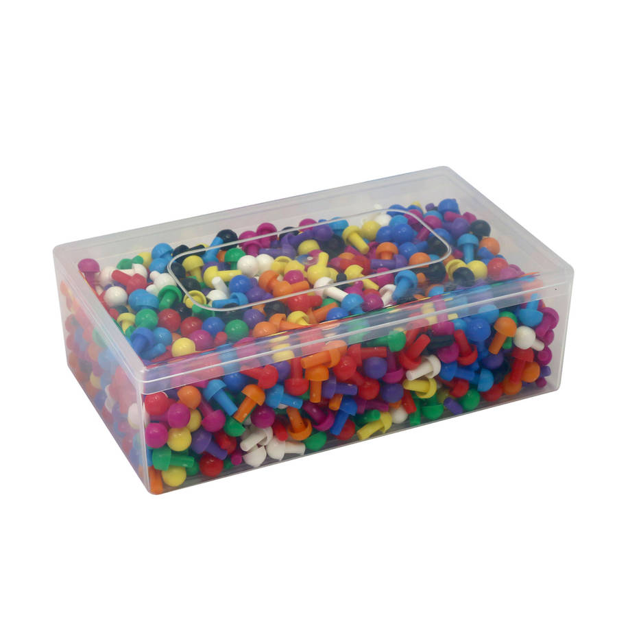 Invicta Education - 1000 Assorted Pegs (100 x 10)
