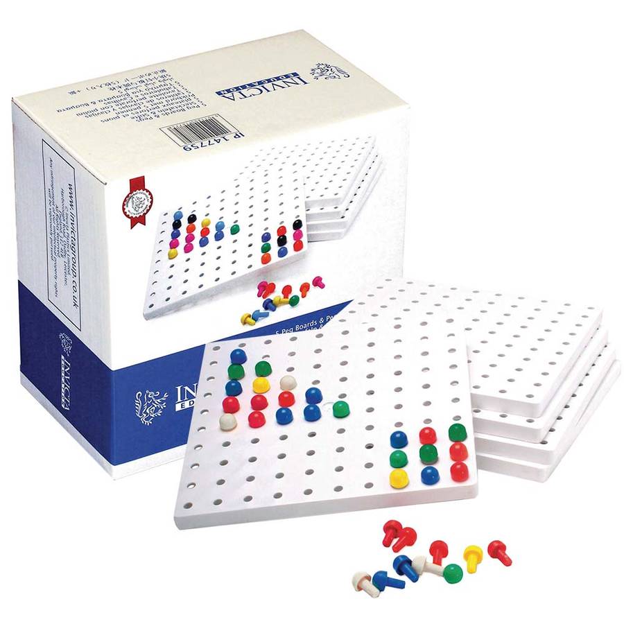 Invicta Education - Peg Boards 5 & 1000 Pegs in Retail Box