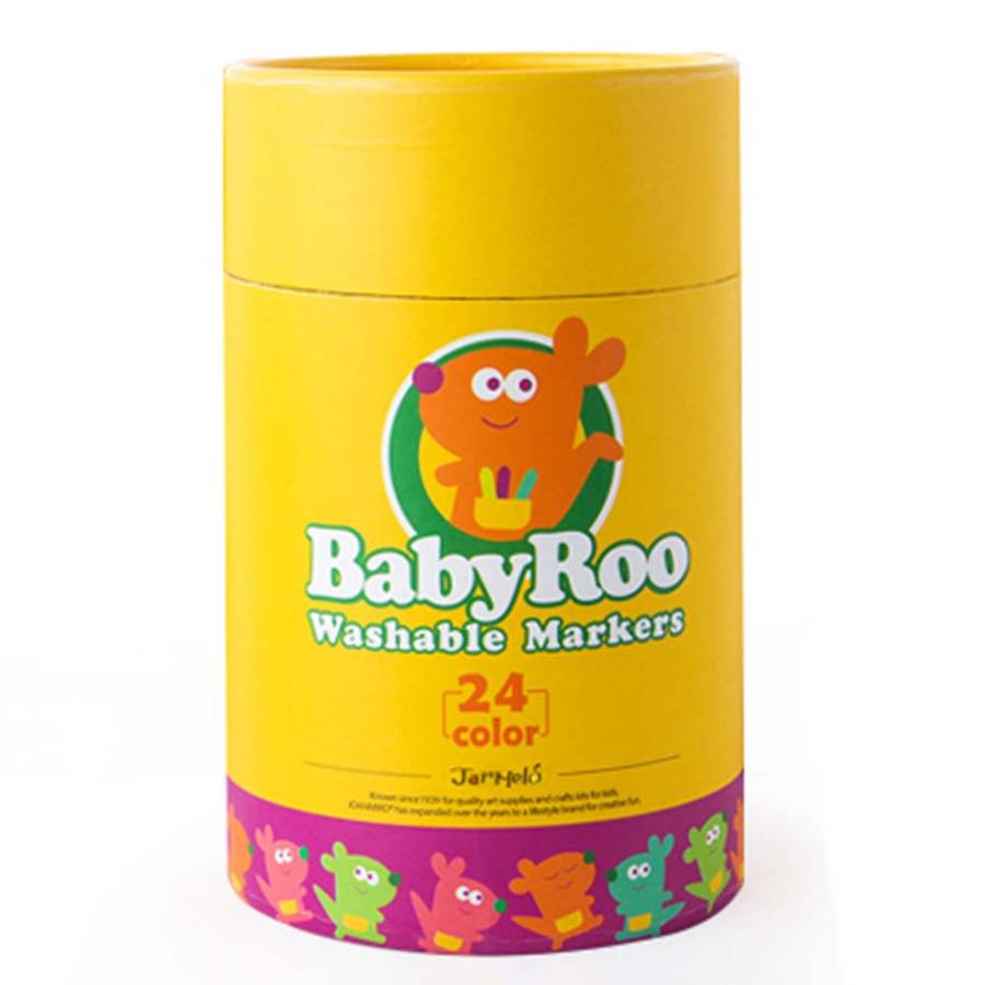 Jar Meló - Markers Washable Baby Roo - 24 Colours